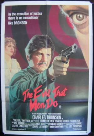 Evil That Men Do Charles Bronson One Sheet movie poster