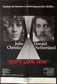 Don&#039;t Look Now Poster One Sheet UK Original Rare 1973 Julie Christie