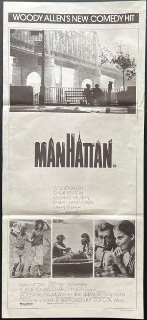 Manhattan Poster Original Daybill 1979 Woody Allen Diane Keaton
