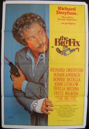 The Big Fix One Sheet Movie Poster Original 1978 Richard Dreyfuss Bonnie Bedelia