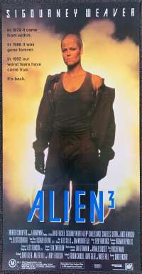 Alien 3 Poster Original Daybill 1992 Sigourney Weaver Charles Dance