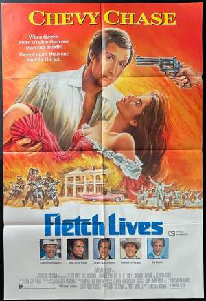 Fletch Lives Poster Original One Sheet 1989 Chevy Chase
