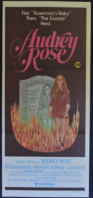Audrey Rose Movie Poster Original Daybill 1977 Anthony Hopkins Marsha Mason