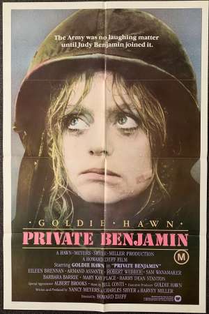 Private Benjamin Poster Original USA International One Sheet 1980 Goldie Hawn