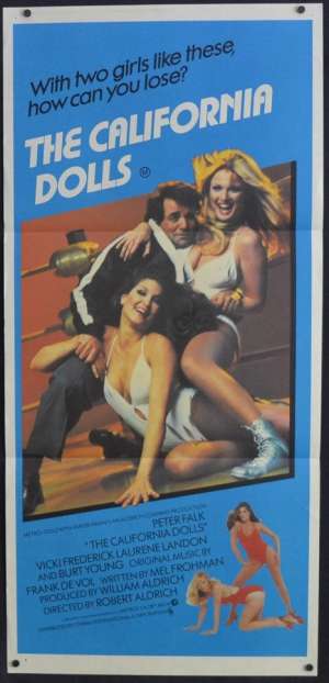 The California Dolls 1981 Daybill movie poster All The Marbles Peter Falk Female Wrestling