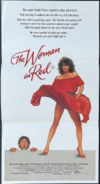 The Woman In Red Daybill Poster 1984 Gene Wilder Kelly LeBrock