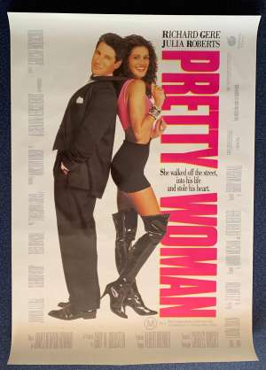 Pretty Woman Poster Rolled Original One Sheet 1990 Richard Gere Julia Roberts