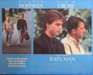 Rain Man Lobby Card UK 11x14 Tom Cruise Dustin Hoffman Barry Levinson
