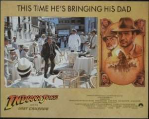 Indiana Jones And The Last Crusade Lobby Card No. 2 Harrison Ford Sean Connery