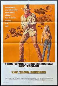 The Train Robbers Poster Original USA International One Sheet 1973 John Wayne