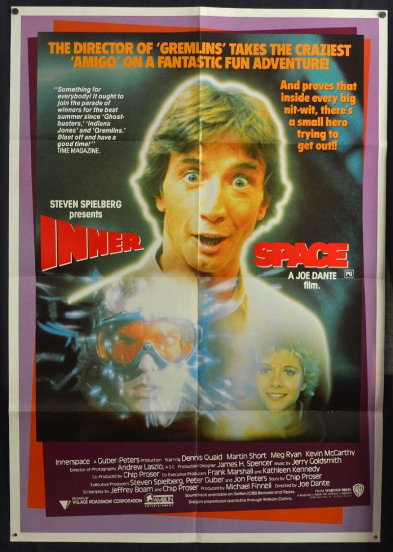 1987 Steven Spielberg METAL SIGN WALL PLAQUE Poster Print Man Cave Innerspace 