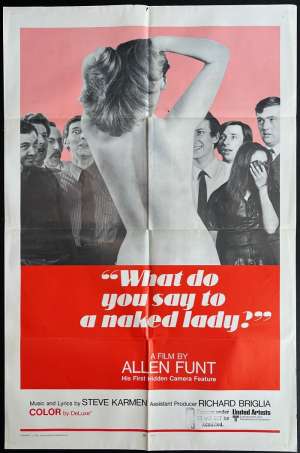 What Do You Say To A Naked Lady Poster One Sheet USA Original 1970