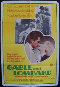 Gable And Lombard One Sheet Australian Movie poster