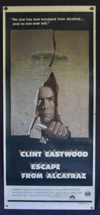 Escape From Alcatraz Poster Original Daybill 1979 Clint Eastwood Don Siegel