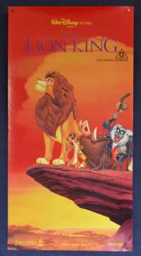 The Lion King Poster Original Daybill ROLLED Disney Animated Cast Characters Art