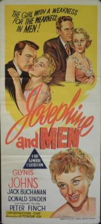 Josephine And Men Poster Original Daybill 1955 Glynis Johns Peter Finch