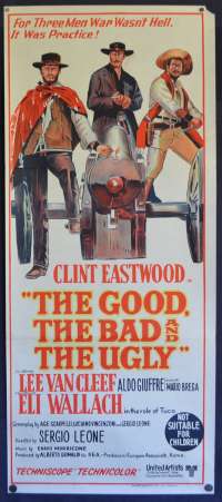 The Good The Bad And The Ugly Poster Original Daybill FIRST release Clint Eastwood