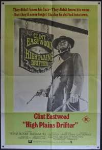High Plains Drifter Poster Original One Sheet 1973 Clint Eastwood Western