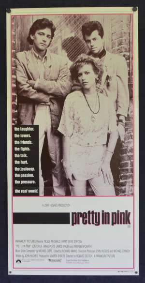 Pretty In Pink Poster Original Daybill 1986 Molly Ringwald John Hughes