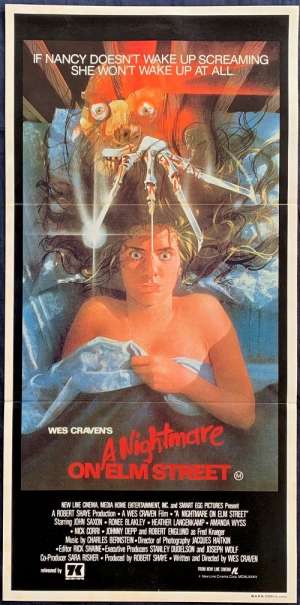 A Nightmare On Elm Street Poster Original Daybill 1984 Johnny Depp Wes Craven