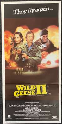 Wild Geese 2 Movie Poster Original Daybill 1985 Scott Glenn Edward Fox