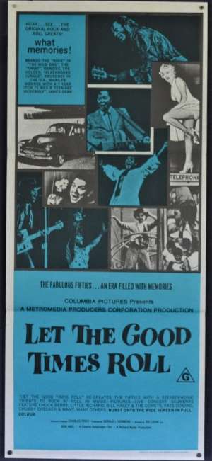 Let The Good Times Roll Poster Daybill Chuck Berry Bo Diddley Little Richard