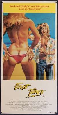 Fast Times Daybill Poster 1982 Sean Penn Aka Fast times At Ridgemont High