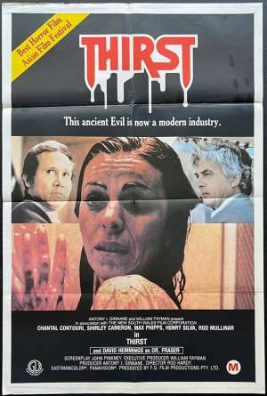 Thirst 1979 One Sheet movie poster Contouri Hemmings Phipps Horror Vampires