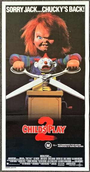 Child&#039;s Play 2 Poster Chucky Australian Daybill Movie poster