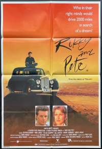 Rikky And Pete Poster Original One Sheet 1988 Stephen Kearney Nadia Tass