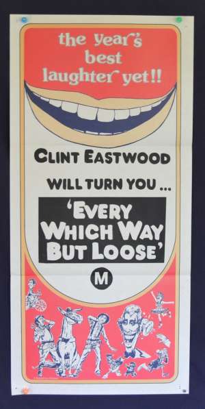 Every Which Way But Loose 1978 Daybill movie poster Clint Eastwood alternate art work