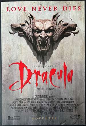 Bram Stokers Dracula Poster Rolled Advance Int USA One Sheet 1992