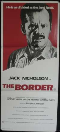 The Border Daybill Movie Poster Jack Nicholson