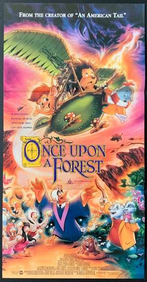 Once Upon A Forrest Poster Original Daybill 1993 Michael Crawford Hanna-Barbera