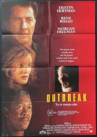 Outbreak Poster One Sheet Original 1995 Dustin Hoffman Pandemic