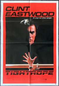 Tightrope Movie Poster Original One Sheet 1984 Clint Eastwood Geneviève Bujold