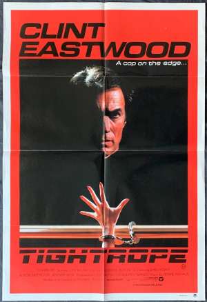 Tightrope Movie Poster Original One Sheet 1984 Clint Eastwood Geneviève Bujold