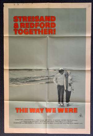 The Way We Were Poster Original One Sheet 1973 Robert Redford Barbra Streisand
