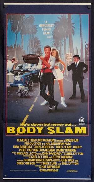 Body Slam Poster Original Daybill 1987 Dirk Benedict Tanya Roberts