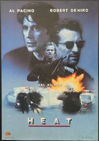 Heat Poster Original Video One Sheet ROLLED Rare Gunman ART 1995