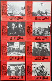 Aces High Lobby Card Set 11&quot;x14&quot; Original Australian 1976 Malcolm McDowell