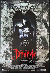 Bram Stokers Dracula Poster Folded Australian One Sheet S/S 1992