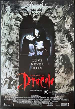 Bram Stokers Dracula Poster Folded Australian One Sheet S/S 1992