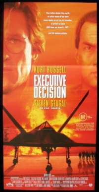 Executive Decision movie poster Daybill Kurt Russell Steven Seagal