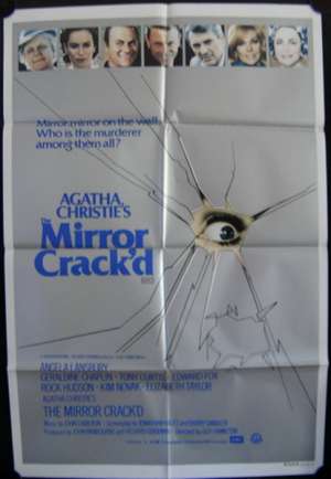 The Mirror Crack&#039;d Poster Original One Sheet 1980 Angela Lansbury Agatha Christie