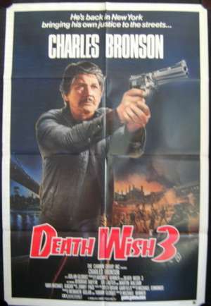 Death Wish 3 Movie Poster One Sheet Charles Bronson Michael Winner