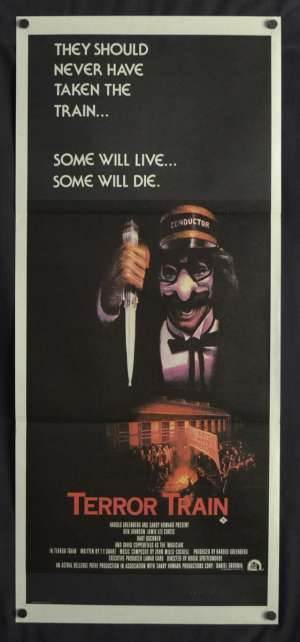 Terror Train Poster Original Daybill 1980 Jamie Lee Curtis Slasher Horror