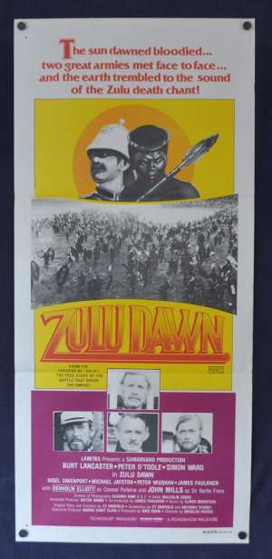 Zulu Dawn Poster Original Daybill 1979 Burt Lancaster Peter O&#039;Toole