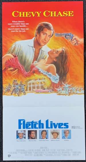 Fletch Lives Poster Original Daybill 1989 Chevy Chase Hal Holbrook Julianne Phillips