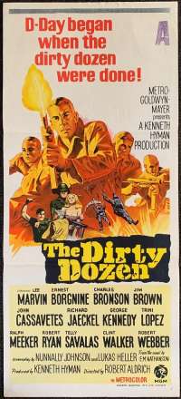 The Dirty Dozen Poster Original Daybill 1967 Lee Marvin Ernest Borgnine Prisoners